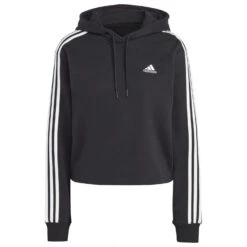 ADIDAS Women's 3-Stripes FT CR Hoody - Hoodie -Armedange Kleidung Geschaft adidas womens 3 stripes ft cr hoody hoodie 1