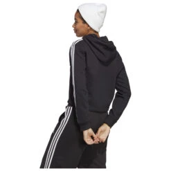 ADIDAS Women's 3-Stripes FT CR Hoody - Hoodie -Armedange Kleidung Geschaft adidas womens 3 stripes ft cr hoody hoodie detail 3