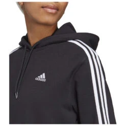 ADIDAS Women's 3-Stripes FT CR Hoody - Hoodie -Armedange Kleidung Geschaft adidas womens 3 stripes ft cr hoody hoodie detail 6
