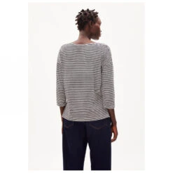 Armedangels Women's Sianaa Lovely Stripes - Longsleeve -Armedange Kleidung Geschaft armedangels womens sianaa lovely stripes longsleeve detail 3