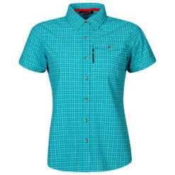 Halti Women's Leiri S/S Check Shirt - Bluse -Armedange Kleidung Geschaft halti womens leiri s s check shirt bluse 3