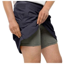 Jack Wolfskin Women's Hilltop Trail Skort - Rock -Armedange Kleidung Geschaft jack wolfskin womens hilltop trail skort rock detail 6